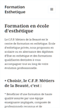 Mobile Screenshot of cfp-esthetique.fr